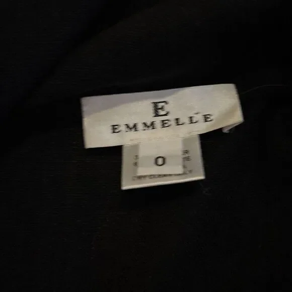 Vintage EMMELLE Black Sleeveless Open Blazer Size Small - Made In The USA - Picture 8 of 9